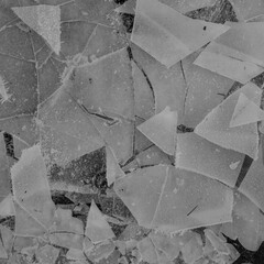 texture broke ice lake winter berlin germany