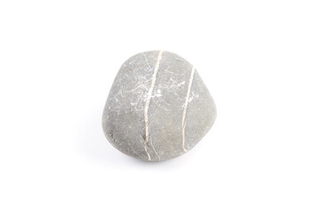 Gray stone - isolated over white