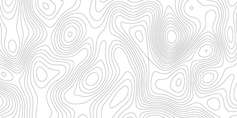 Abstract background with vector monochrome seamless pattern, curved lines, black & white background. Topographic background and texture Wavy backdrop. Cardboard .Topographic background and texture .