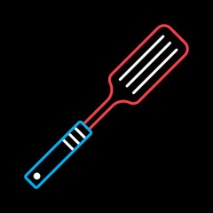 Kitchen spatula vector icon. Kitchen appliances