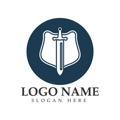 The winged sword with shield vector icon illustration design vector.