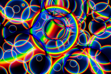 Abstract  round colorful rainbow background