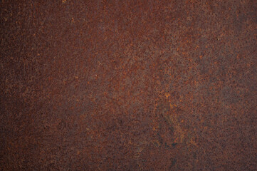 Rusted on surface of the old iron, Deterioration of the steel, Decay and grunge Texture background