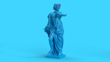 3d render a full-length figure is an emotional sculpture