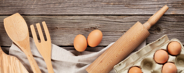 Cooking utensils and ingredients