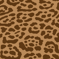 Brown leopard print pattern animal seamless. Exotic leopard design for stationery, fashion pattern, wallpaper, decorative and more.