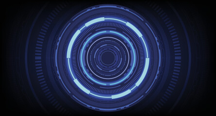 Technology Blue Background Vector Abstract
