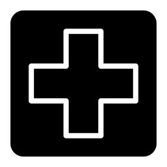 clinic glyph icon