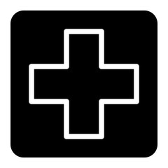 clinic glyph icon