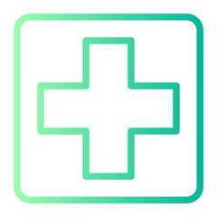 clinic gradient icon