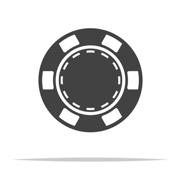 recommend clip art: Poker chip icon transparent vector isolated