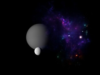 science fiction wallpaper. Beauty of deep space. Colorful graphics for background, like water waves, clouds, night sky, universe, galaxy