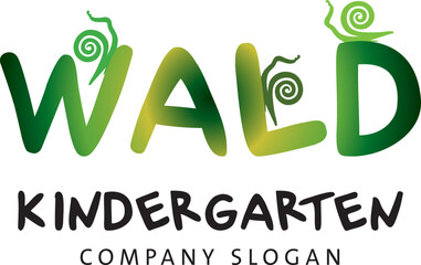 Logo Waldkindergarten mit Schnecken, Projekte, Natur erleben mit Kindern