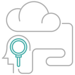 Idea and imagination icon