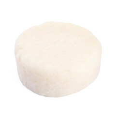 Solid shampoo bar isolated on white. Hair care