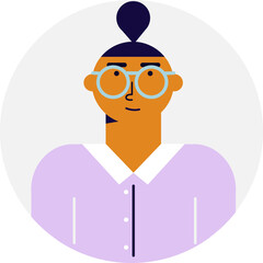 Profile icons woman. People avatars. Icons for games, online communities, web forums. Vector illustration in flat cartoon style