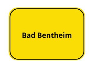 Ortseingangschild - Bad Bentheim