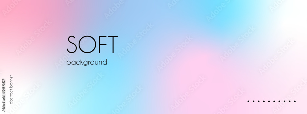 Poster abstract soft blurred gradient banner. minimalistic vector colorful background. facebook cover, web 