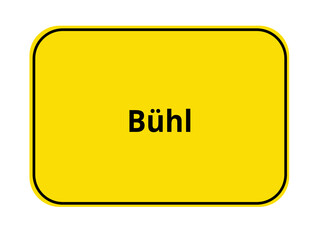 Ortseingangsschild - Bühl