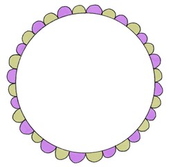 シンプルな手描きのフレーム