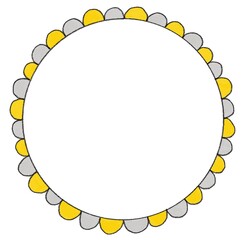 シンプルな手描きのフレーム