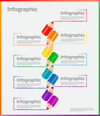 Education infographics template 8 step option. Timeline infographic design vector and marketing icons for presentation, workflow layout, diagram, annual report, web design.