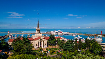 Obraz premium Sochi Marine Passenger Port In Sochi City