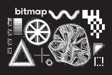 Universal trendy geometric shapes set