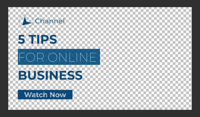 Editable Creative corporate social media web banner and youtube thumbnail template | Youtube live stream video thumbnail for marketing agency | video thumbnail | Youtube thumbnail 