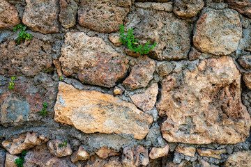 Seamless Texture Of Medieval Wall Of Stone Blocks