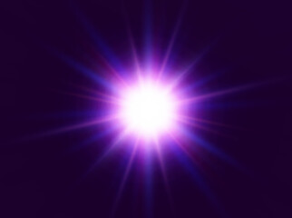 	
Bright beautiful star.Vector illustration of a light effect on a transparent background.