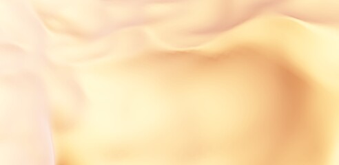 Abstract soft background creamy surface 3d render