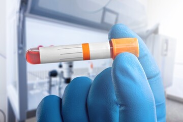 Blood test concept, genes that are important to fighting cancer
