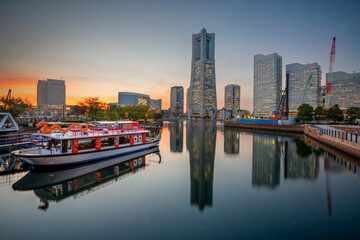 Yokohama, Japan cityscape at Minato-Mirai