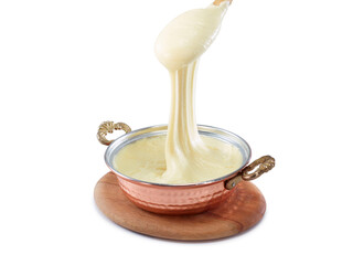 Melting cheese with starch called Kuymak