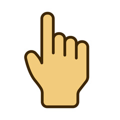 touch finger hand icon vector illustration