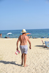 Espagne Catalogne Cambrils Salou plage foule soleil vacances solitude retraite