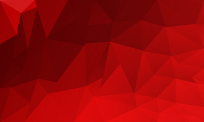 Abstract Red and Black Low Poly Background