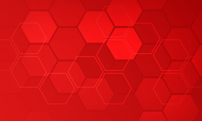 Red Abstract Technology background