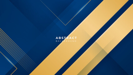 Modern blue and gold luxury abstract background