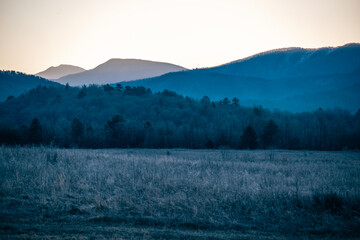 fog in the mountains