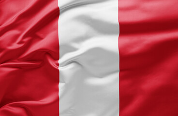  Waving national flag of Peru