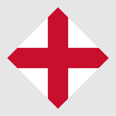 Obraz premium England flag, official colors. Vector illustration.
