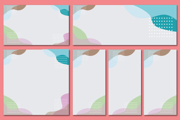 set of cards templates