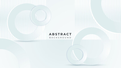Abstract white shape with futuristic concept background. Vector abstract gray, geometric background. Designed for business presentation background