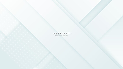 Abstract white shape with futuristic concept background. Vector abstract gray, geometric background. Designed for business presentation background