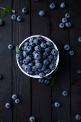 Fresh blueberry background, blueberries with space for text. Vegetarian concept. Berry textures. healthy eating