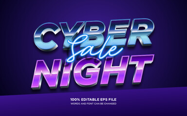 Cyber Monday Sale editable text style effect	
