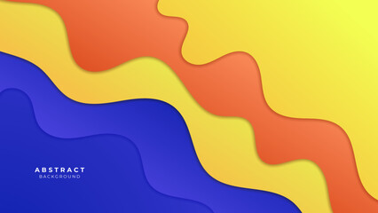 Abstract trendy gradient flowing geometric pattern background texture for poster cover design. Minimal color gradient banner template. Modern vector wave shape for brochure and social media template