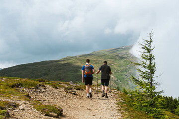 Fototapeta premium hiking in the mountains